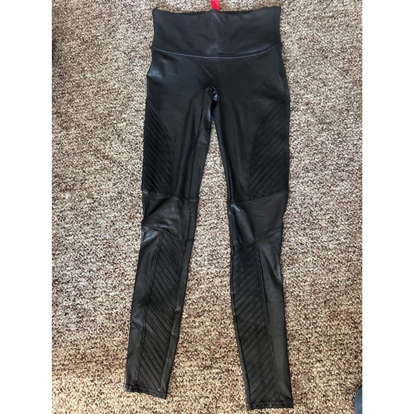 SPANX faux Leather Leggings Size SM - Picture 1 of 5